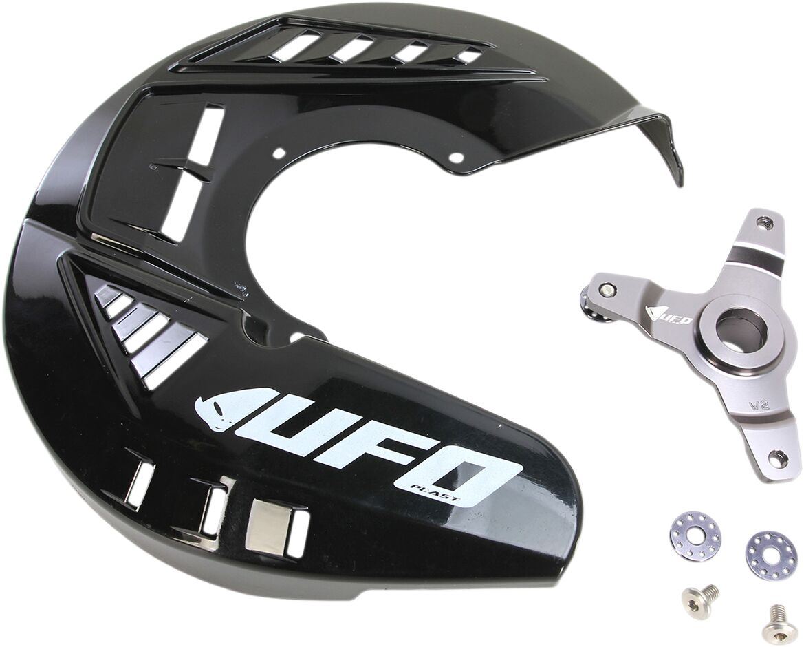 UFO FRONT DISC COVER KIT KAWASAKI KXF250/450 BLACK KA04741-001