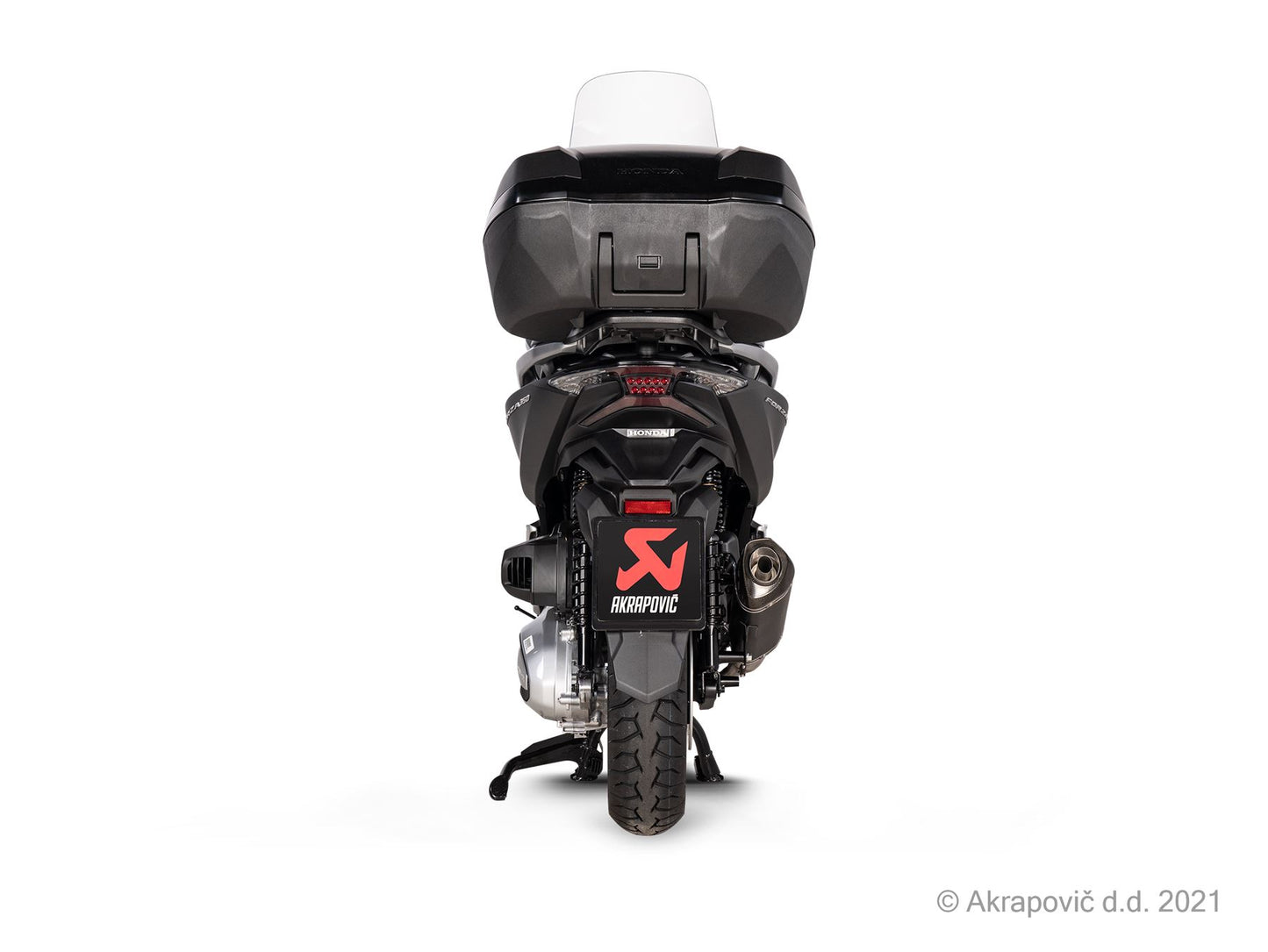 Akrapovic Slip-On Line Muffler Scooter SS Black For Honda ADV 350 21-24 S-H3SO8-HRSSBL