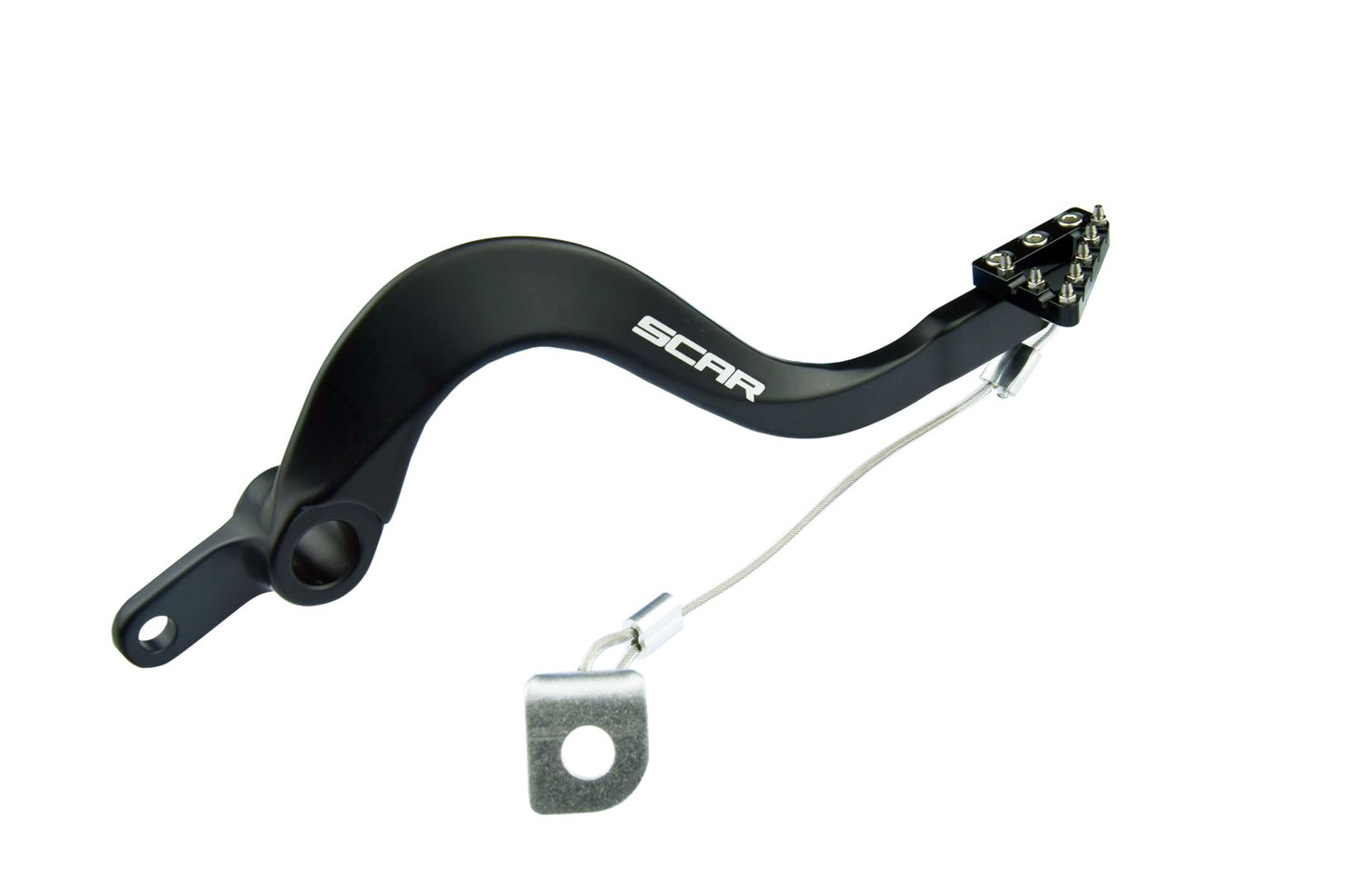 Scar Racing Brake Pedal For Kawasaki KX 450 2006-2026 Black RBP303BK