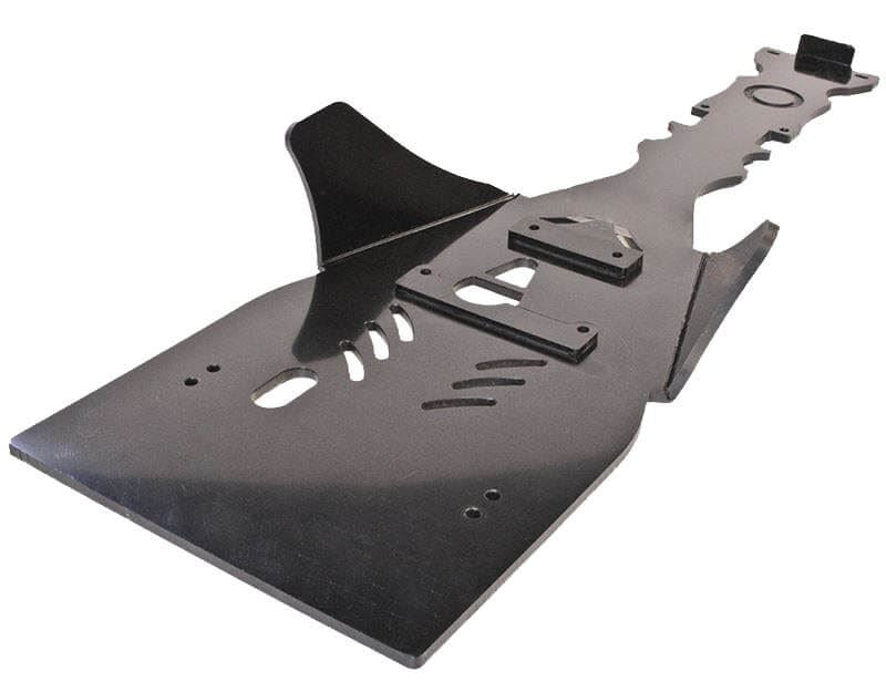 AXP RACING Central Skid Plate For Yamaha YFZ 450 R 09-23 BK/BL AX1070