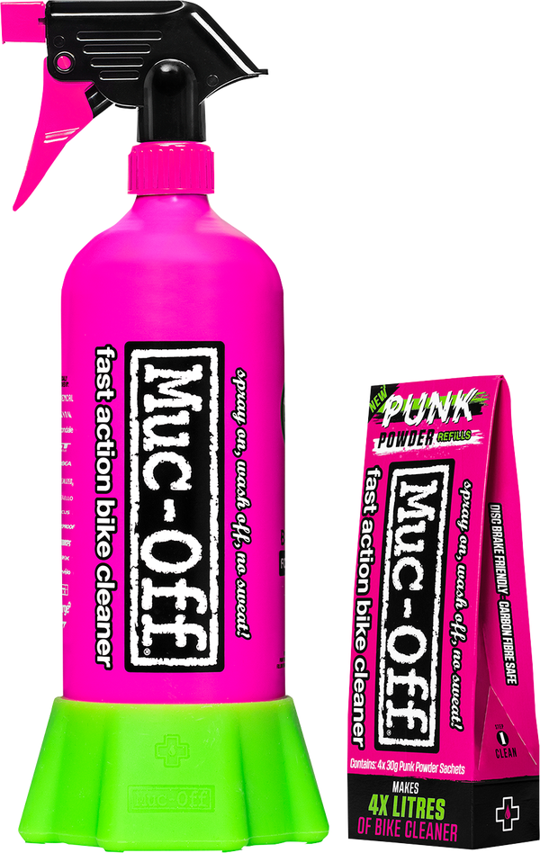 Punk Powder Bike Cleaner (4 Pack) & Bottle Bundle