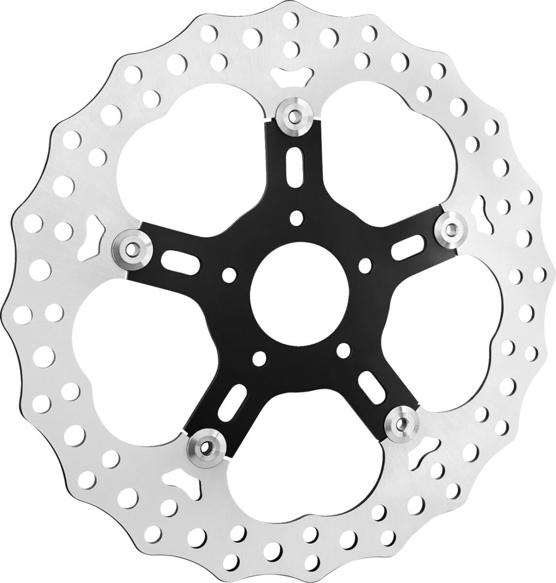 Arlen Ness Jagged Brake Rotor 320mm 5-Hole Floating Stainless Steel 300-094