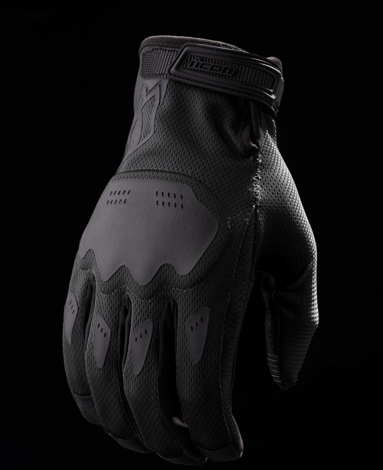 ICON Hooligan Insulated CE Motorcycle Gloves Black 2023 Model