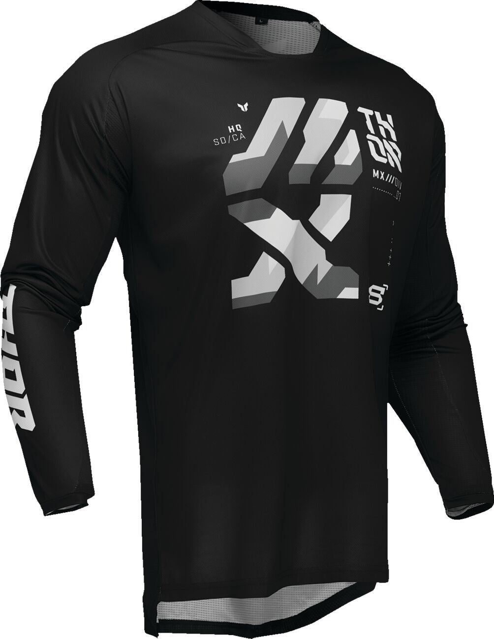 THOR LAUNCHMODE Brave Jersey BLACK/GREY 2024 Model
