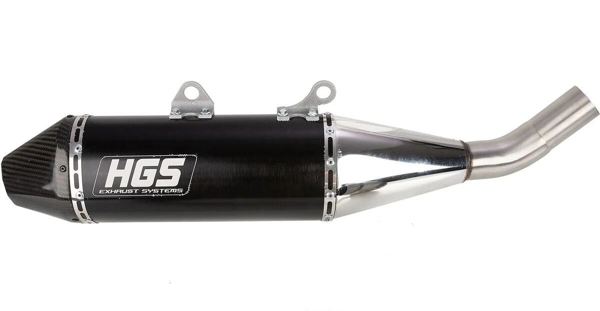 HGS Silencer For KTM SX-F 450 19-23 Black Aluminium Xf-919-Scz