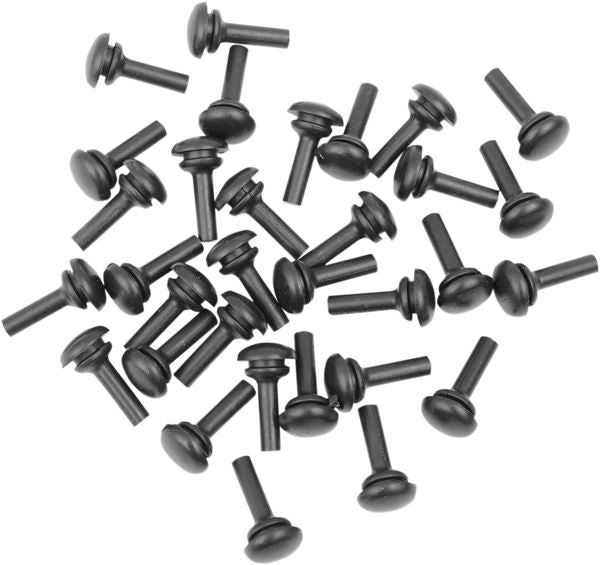 Arlen Ness Deep Cut Floorboard Replacement Rubber Insert Aluminum 34 Pack 06-846