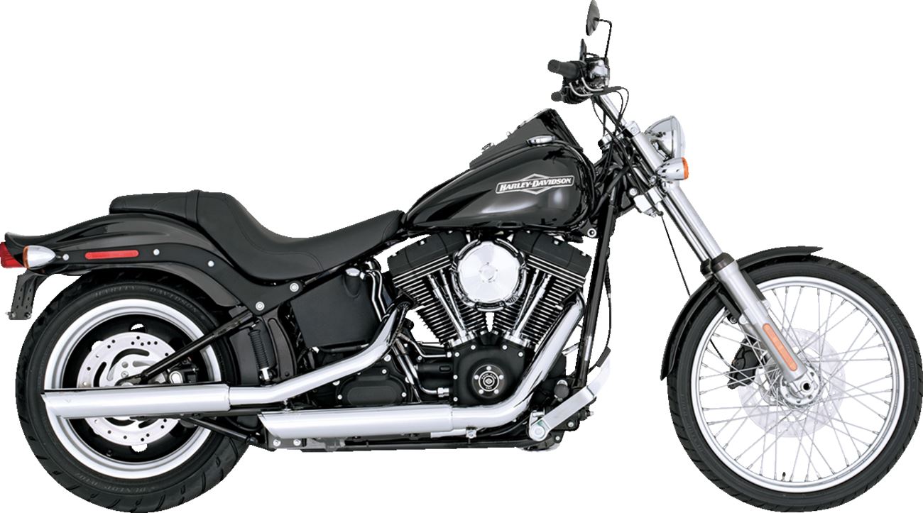 Vance & Hines 3" Twin Slash Slip-On Mufflers Chrome For HD FXCWC 1584 07-09 16834