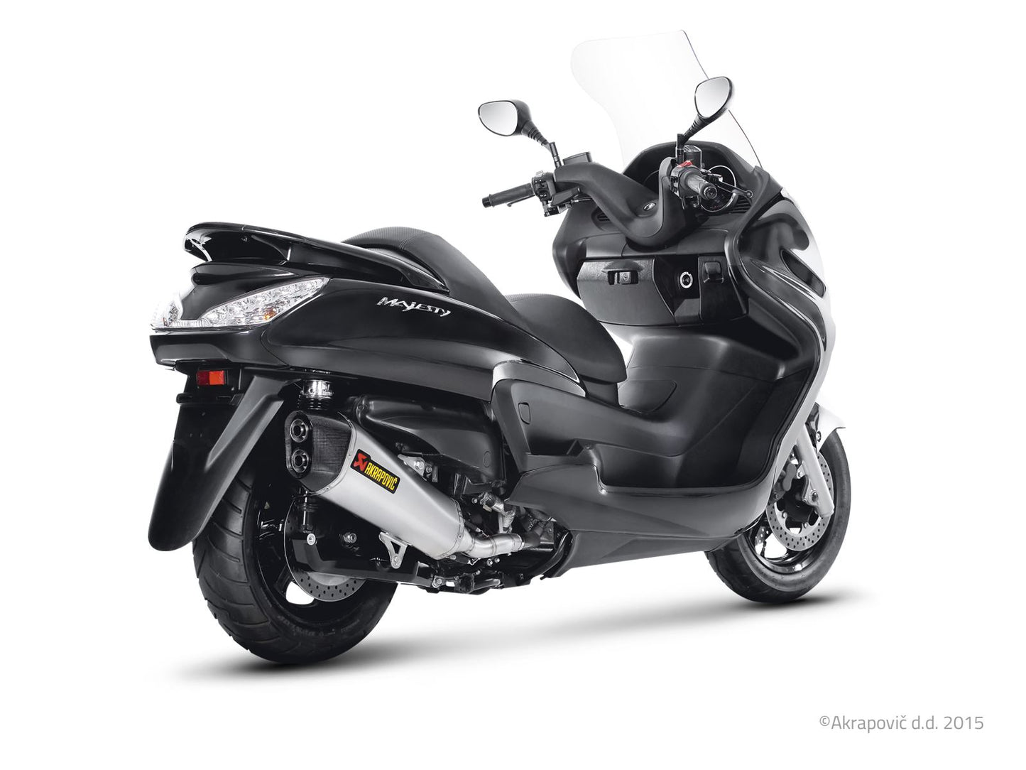 Akrapovic Slip-On Line Muffler Scooter SS/CF For Yamaha YP 400 R 07-16 S-Y4SO10-HZAASS