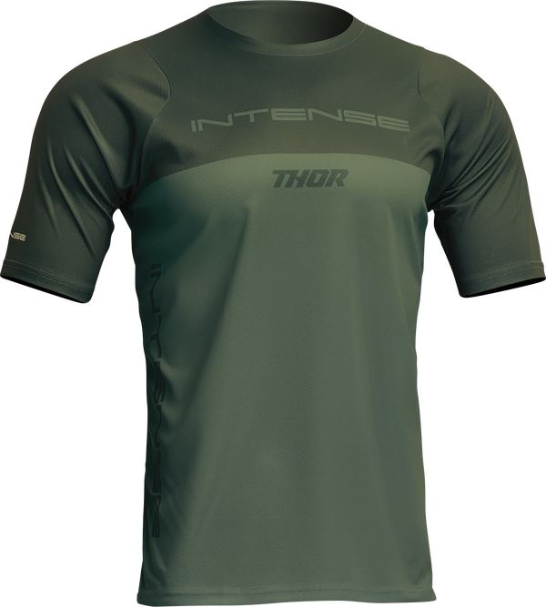 THOR Intense Assist Censis MTB Jersey Forest Green 2023 Model