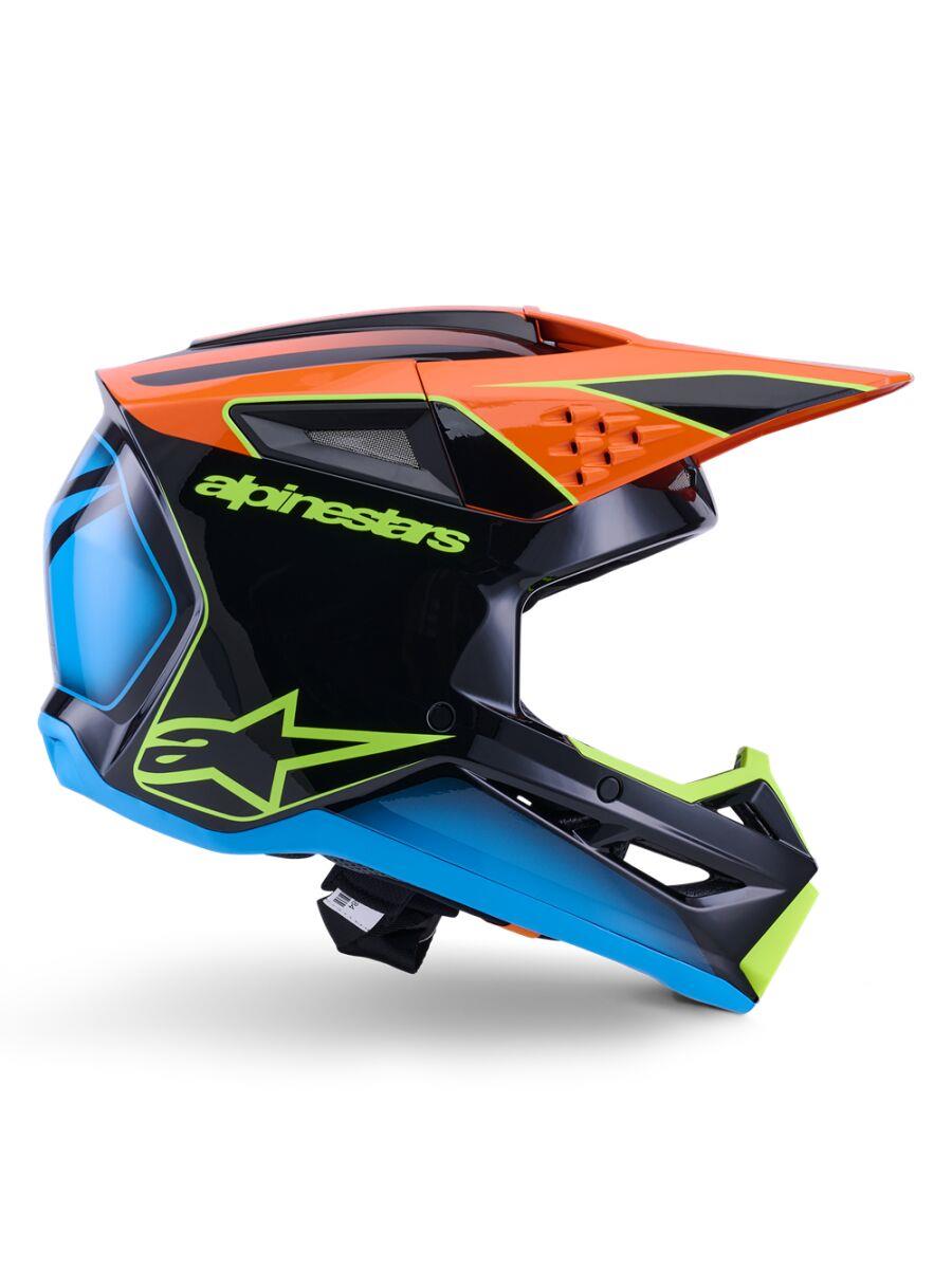 ALPINESTARS SM3 Fray Helmet BLK/OR/YL 2025 Model