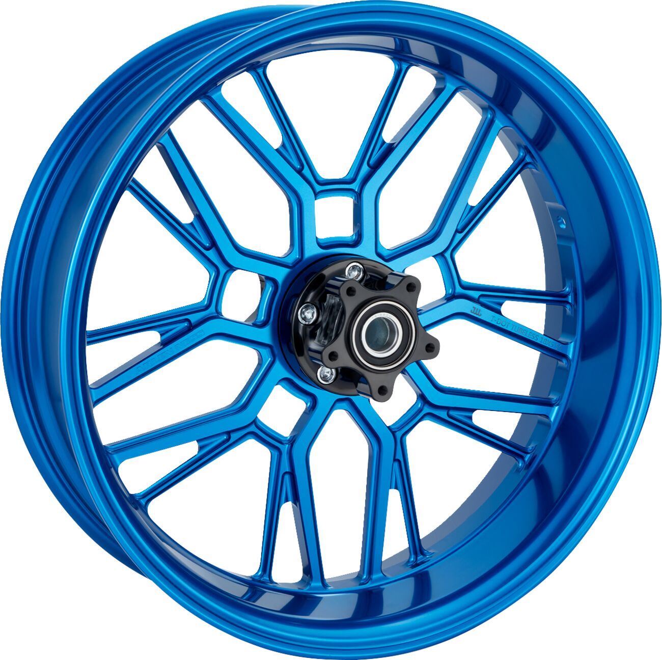 Arlen Ness Split-Spoke Rim 18X5.5 Blue Anodized Aluminum 330-008