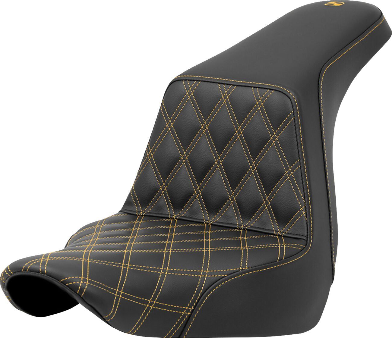 Saddlemen Lattice Stitch Step-Up Seat Yellow For HD FXLRS 1923 18-24 818-29-17207