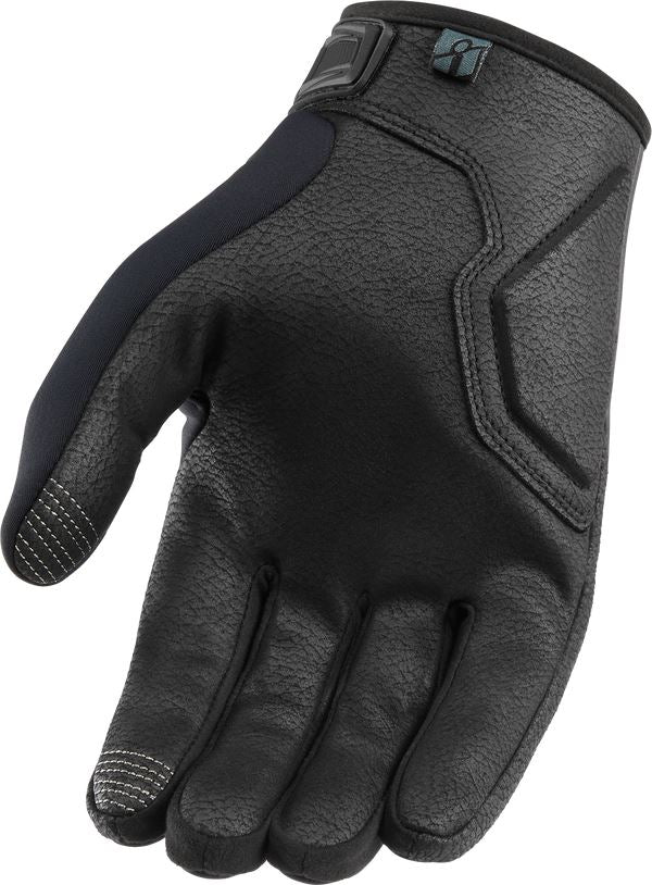 ICON Hooligan Insulated CE Motorcycle Gloves Black 2023 Model