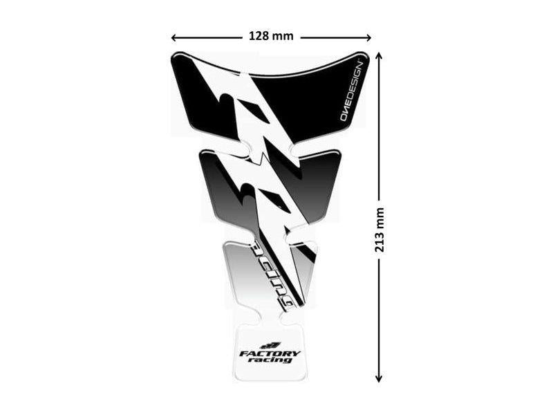 Puig Spirit Tank Pad With Model Logo Black 5019C