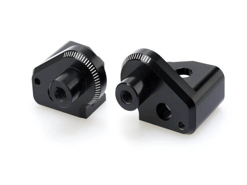 PUIG Footpeg Adaptors Black for Yamaha XT 660 Z Tenere 08-16 7282N