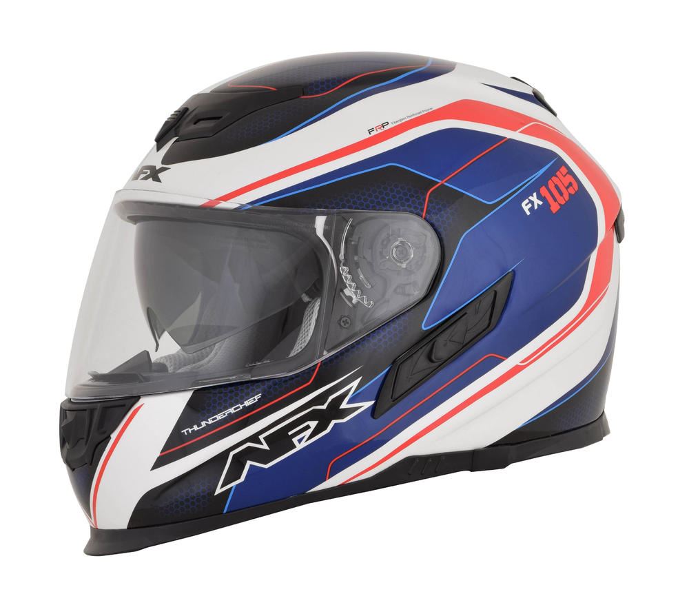 AFX FX-105 Thunder Chief Helmet MD RWB – Full Face DOT ECE