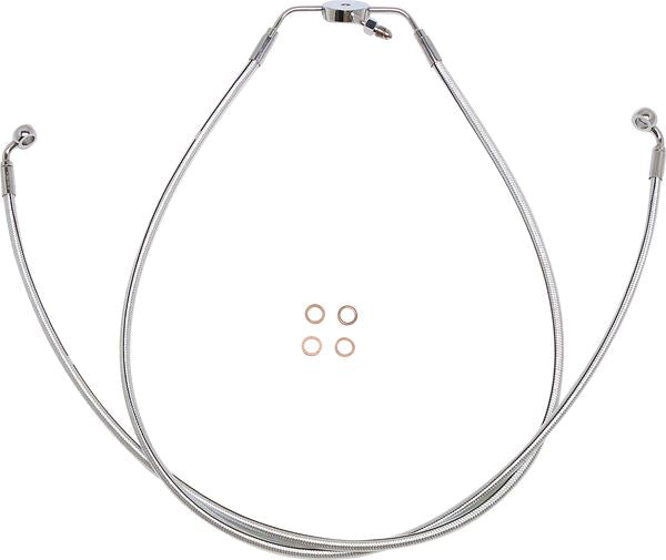 Magnum Shielding Lower Brake Line Assemblies For Harley FXLRS 1923 16-24 37024