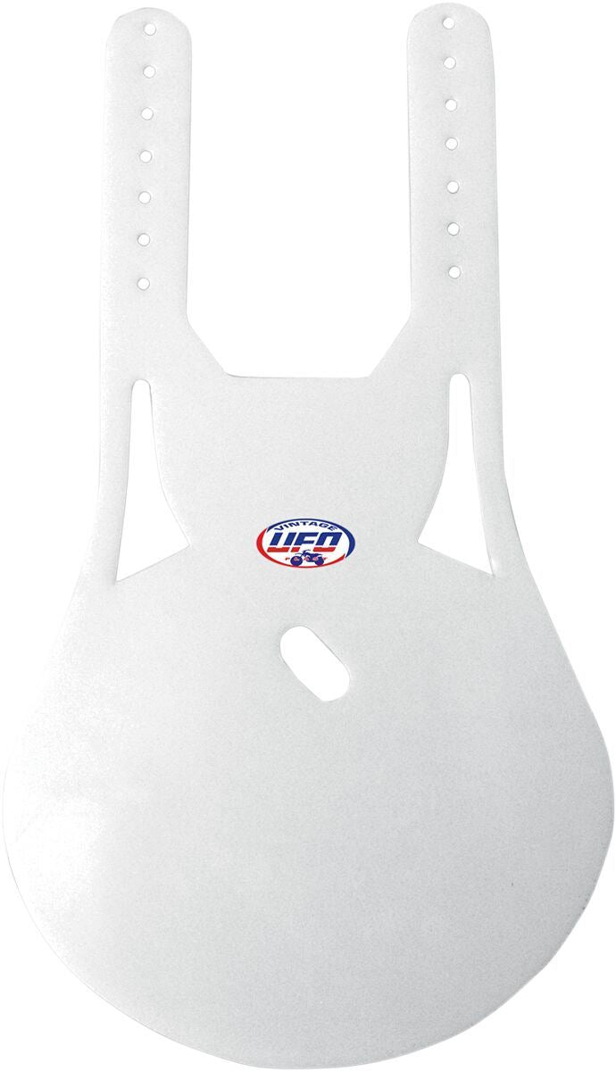 UFO VINTAGE UNI FRONT OVAL PLATE (76-83) WHITE ME08047W