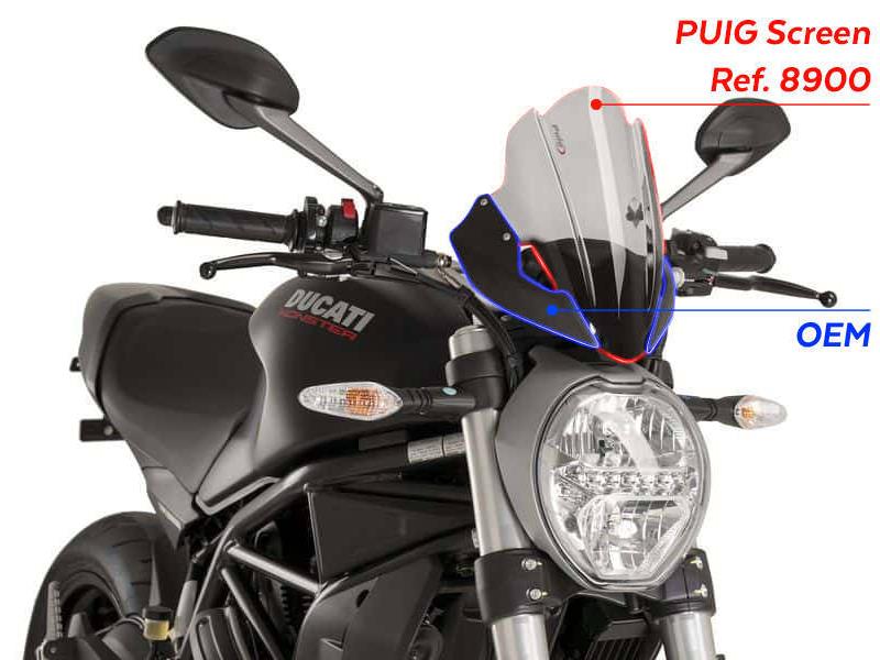 Puig New Generation Touring Screen Black 6920R