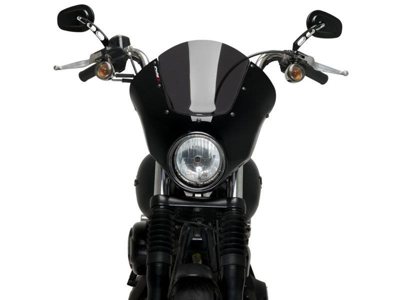 PUIG Dark Night Screen Light Smoke for Harley Davidson Dyna Street Bob FXDB 06-17 21095H