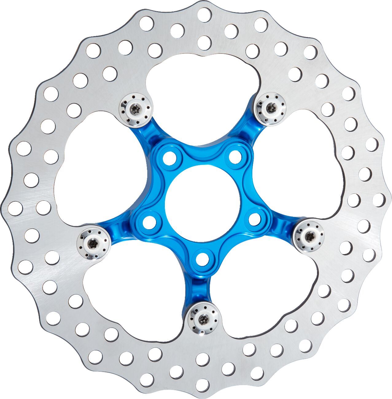Arlen Ness Spider Rotor Brake Stainless Steel 11.5 Blue 292mm OD 300-060