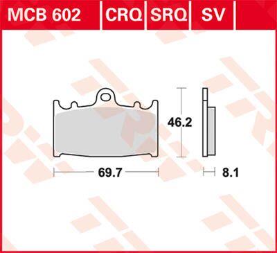 Trw All Round Sintered Metal Brake Pads For Kawasaki KLZ 1000 1988-2020 MCB602