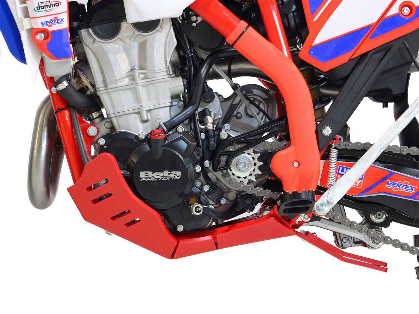 AXP Racing XTREM Skid Plate For Beta RR 350 2024-2025 Red Matte Finish AX1755