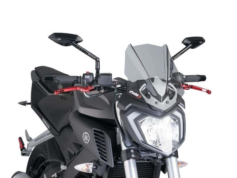 PUIG New Generation Sport Screen Dark Smoke for Yamaha MT-125 14-19 7654F