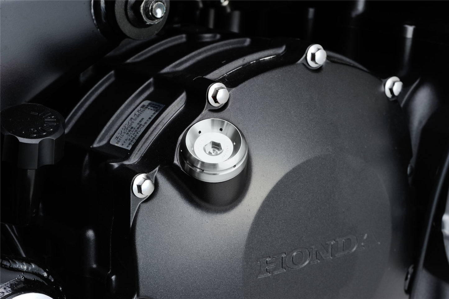 Daytona Bullet Oil Filler Cap M24xP3.0 Silver Aluminum with O-ring & Wire-lock 98409