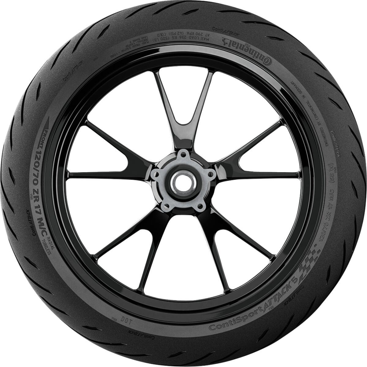 CONTINENTAL Sport Attack 5 120/70ZR17 (58W Motorcycle Tyre 02447650000