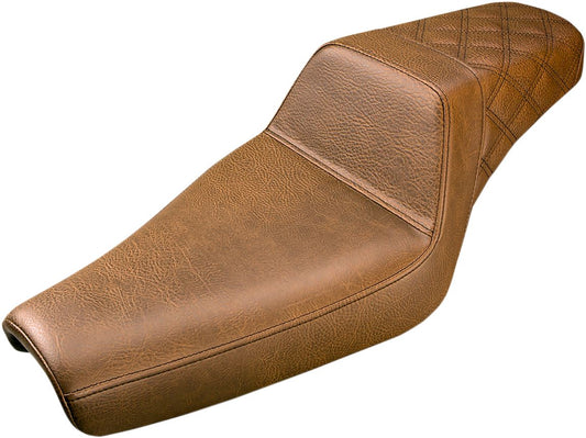 Saddlemen 807-11.173BR Rear Step-Up LS Seats 4.5 GAL Brown
