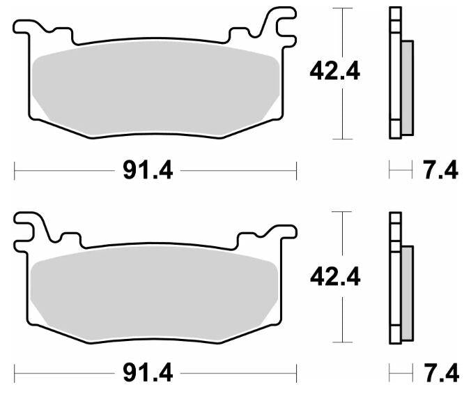Sbs RST Brake Pads For Aprilia RSV4 1100 2025-2026 Sintered Metal Set 1012RST