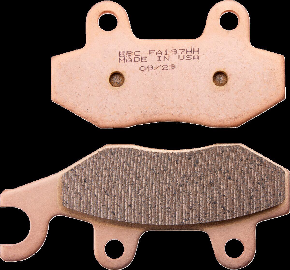 Ebc Sintered "HH" Brake Pads For Kawasaki Z 125 1992-2024 Copper Alloy FA197HH