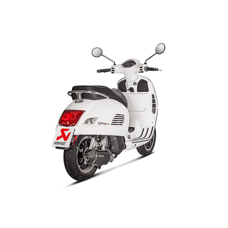 Akrapovic Slip-On Line Muffler Scooter SS/CF For Vespa GTS 125 IGET 17-20 S-VE125SO1-HZBL