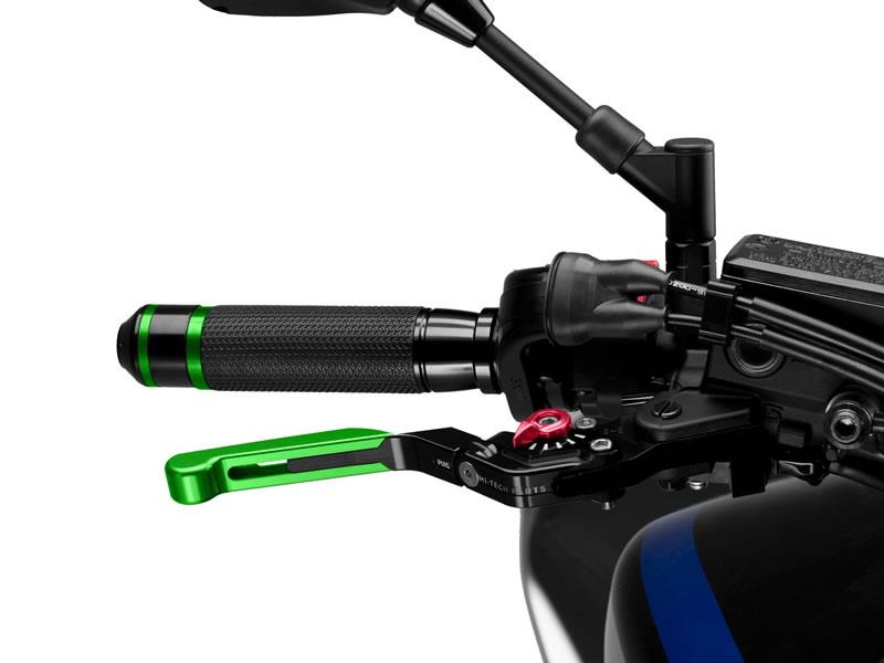 Puig Extendable Folding V3 Brake (Green Extender With Blue Selector) Red 9434F