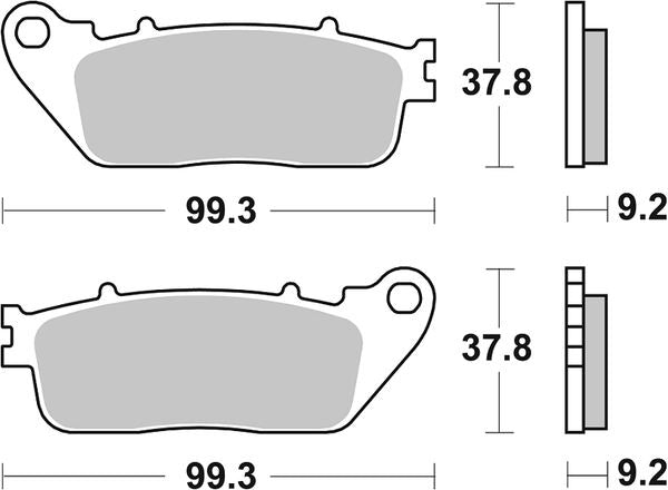 Sbs HF Street Ceramic Organic Brake Pads For Honda CB 1000 R+ 2008-2020 862HF