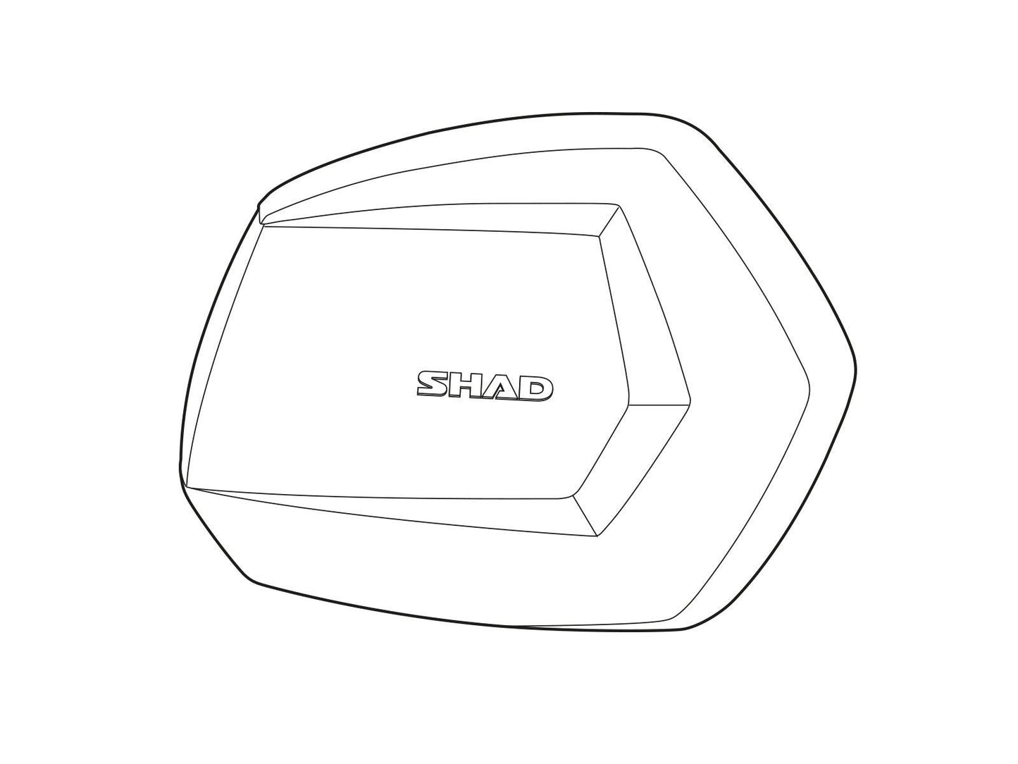 SHAD SH35 Replacement Aluminium Side Panel (Right) D1B35TRR