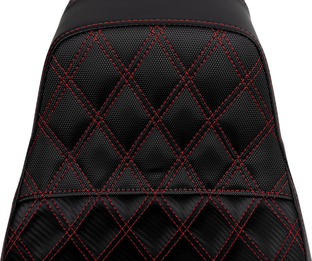 Saddlemen Honeycomb Step-Up Saddlehyde Seat Without Backrest For Harley Davidson FXDF 1690 SC80604RED