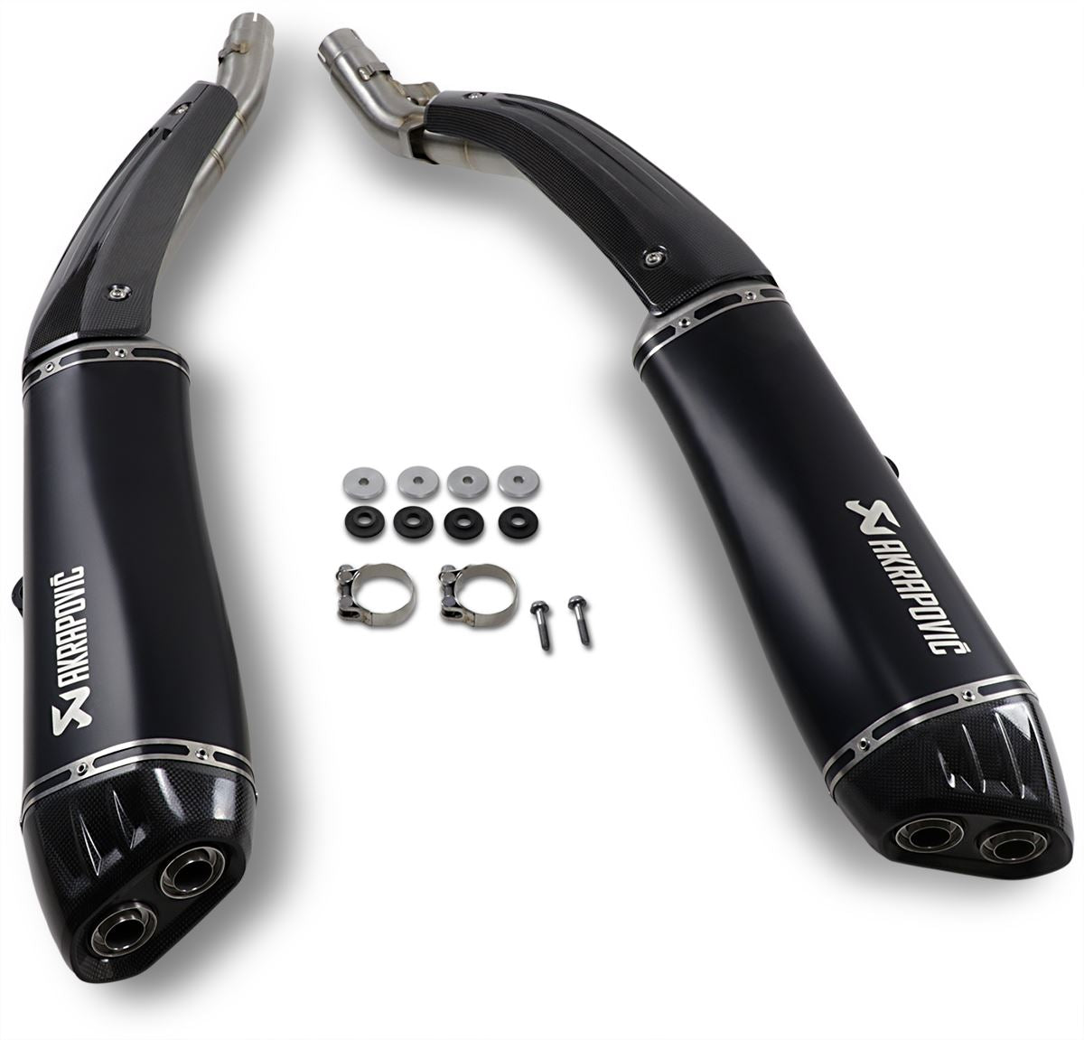 Akrapovic Slip-On Line Muffler TI/CF Black For BMW K 1600 Grand America 18-20 S-B16SO3-HRAATBL