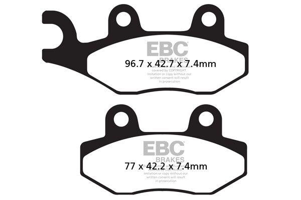 EBC Long-Life Sintered "R" Brake Pads For Kawasaki KLX 300 1987-2026 FA135R