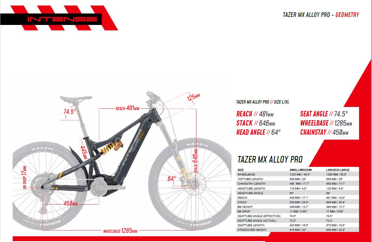 INTENSE Tazer MX Alloy Pro 2023 L/XL GREY BCZAE7MXPX-EU