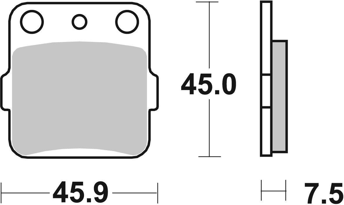 Sbs RSI Brake Pads For Kawasaki KX 112 1983-2026 Sintered Metal Set 592RSI