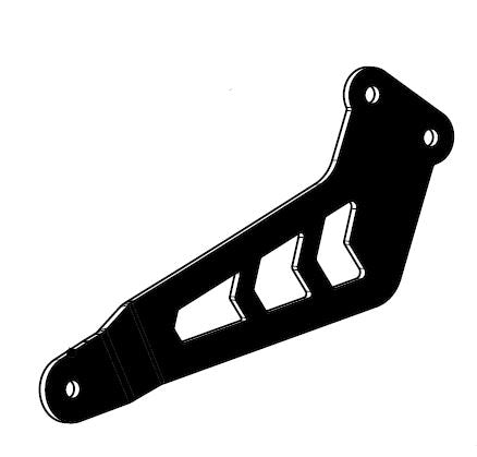Akrapovic Muffler Bracket Aluminum Black For Yamaha MT-09 SP 21-23 P-X262