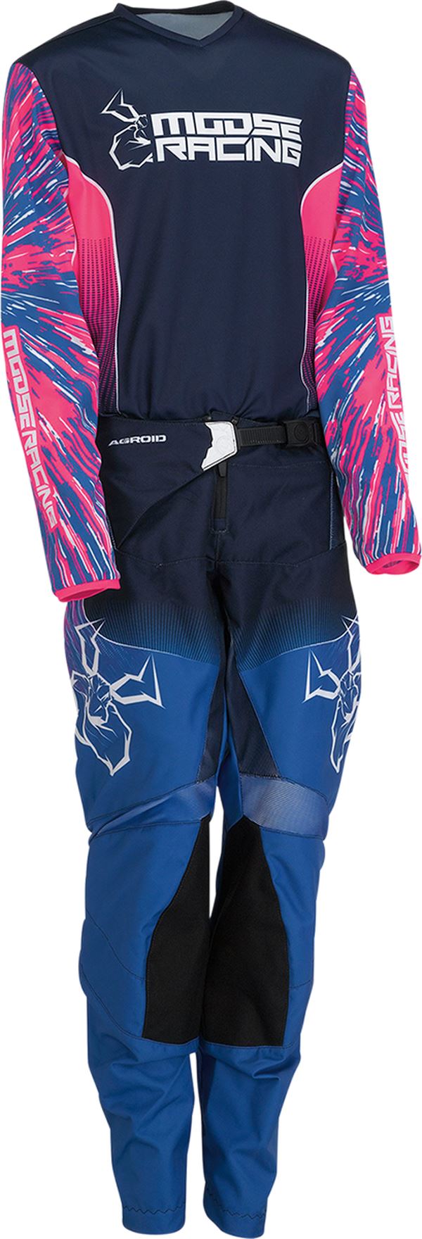 Moose Racing Trousers Youth Agroid Pink/Blue 24 Model