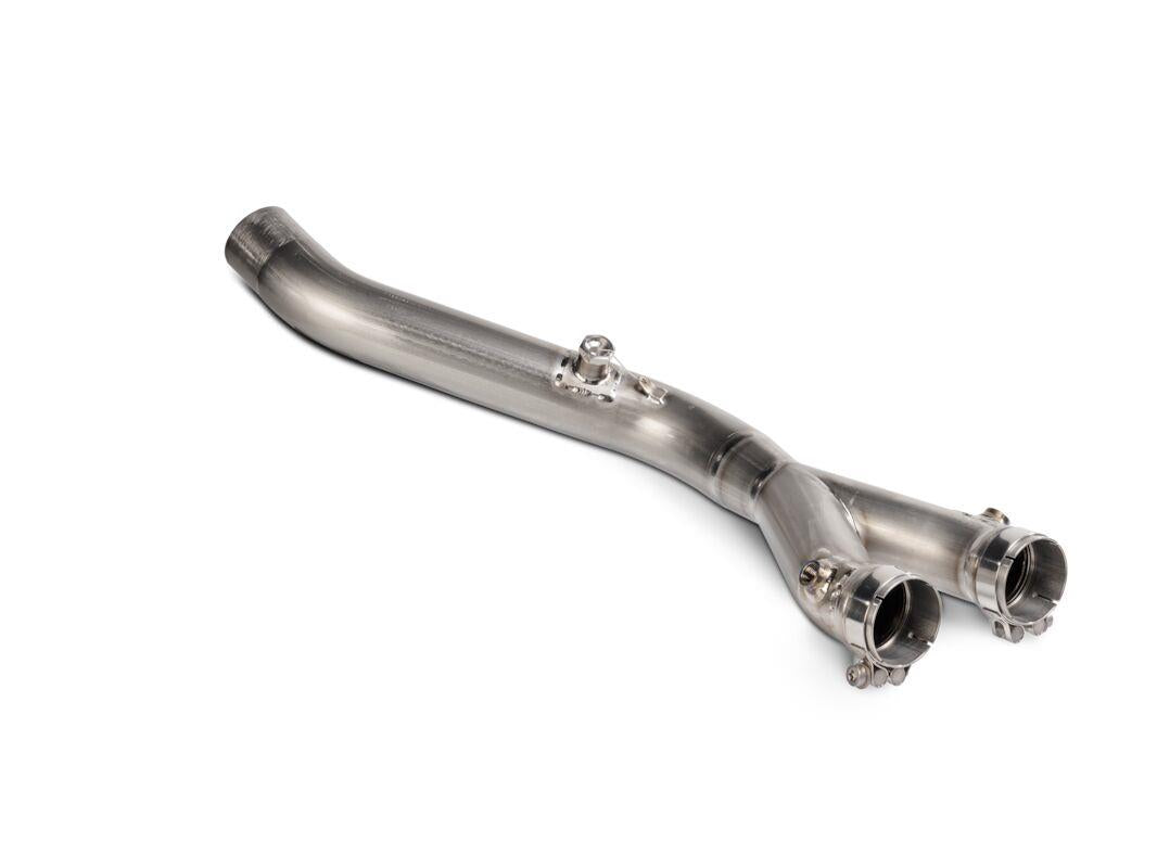 Akrapovic Mid Link & Y Pipes For Yamaha MT-10 2022-2024 Silver L-Y10SO19/2