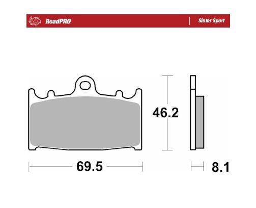 Moto-Master RoadPro Sinter Sport For Suzuki SV 650 X 1988-2026 402705
