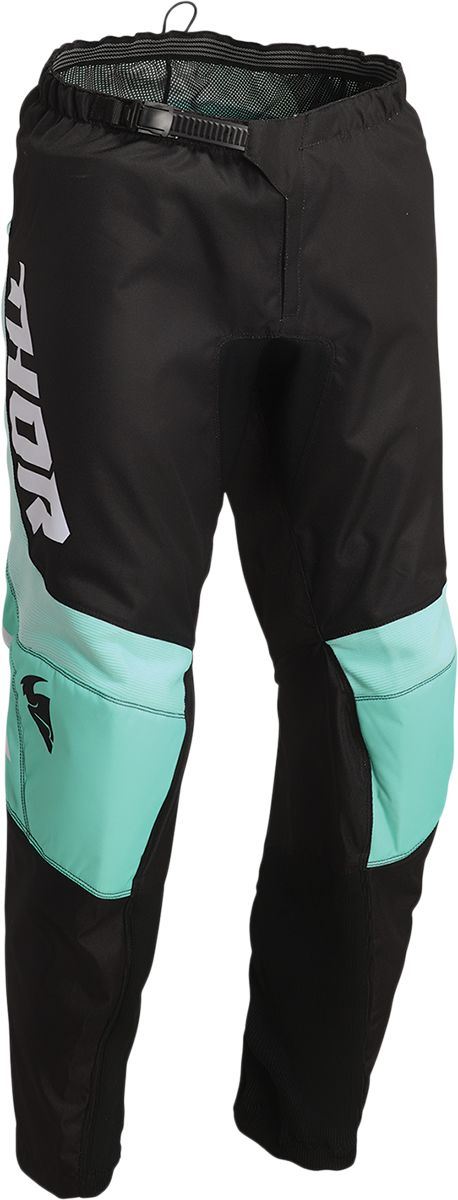 Thor Sector Chev Adult Motocross MX Pants Black/Mint 40 Inch Waist
