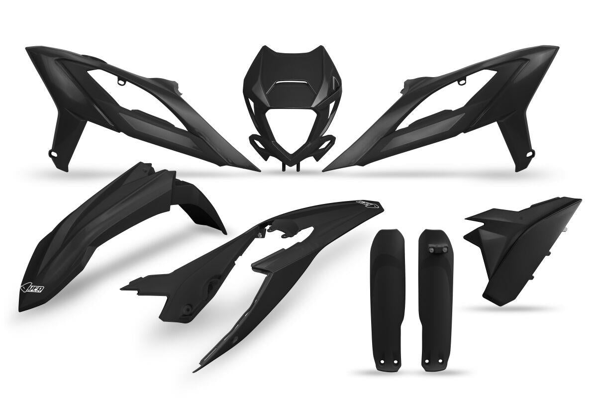UFO Full Replacement Body Kit For Beta RR 250 2023-2024 Black BEKIT801F@001