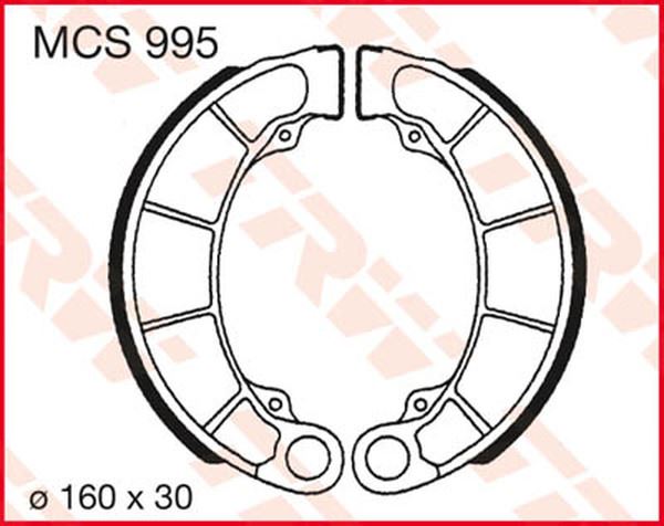 Trw Brake Shoes For Honda TRX 420 FM1 4X4 1996-2025 Set MCS995