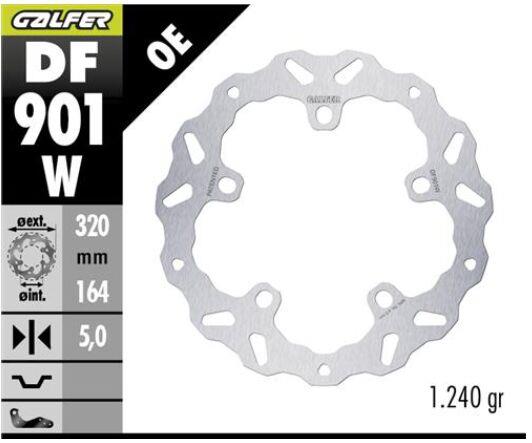 Galfer Brake Rotor Fixed Wave For Harley Davidson FLHX 1923 2024-2025 DF901W